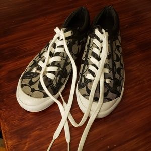 Coach Francesca A5012 Black/ White Sneakers